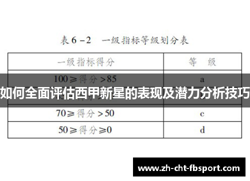 如何全面评估西甲新星的表现及潜力分析技巧